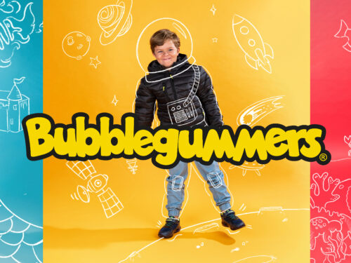Bubblegummers are back! Strong, comfy, scented sneakers for building imagination without limits